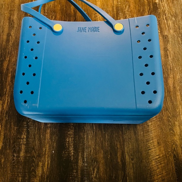 New Jane Marie Vibrant Blue Women's Tote - Picture 2 of 6